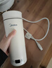 美的（Midea）電熱水杯電熱水壺保溫燒水杯350ml迷你便攜式旅行沖奶泡茶智能恒溫316L不銹鋼MK-DB35X22 曬單實(shí)拍圖