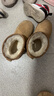 駱駝（CAMEL）男靴冬季戶(hù)外雪地靴男防滑防寒加絨男款東北棉靴羊毛保暖雪會(huì )員 G23W837105 栗色 女 35 曬單實(shí)拍圖