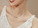 AJIDOU阿吉豆春季上新優(yōu)雅氣質(zhì)溫婉淡水珍珠鎖骨鏈時(shí)尚項鏈女款配飾新年 曬單實(shí)拍圖