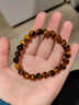 ALLOVE天然黃虎眼石手串男女款水晶手鏈男生生日禮物送男朋友老公紀念日 曬單實(shí)拍圖