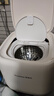 榮事達（Royalstar）全自動(dòng)洗烘一體迷你內衣褲懶人小型波輪洗衣機母嬰洗襪子機高溫煮洗殺菌以舊換新國家政府補貼15% 【蛋可白新升級藍光款】不銹鋼內桶波輪+脫水更出色 曬單實(shí)拍圖