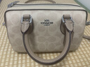 蔻馳（COACH）【品牌直供】女士ROWAN手提單肩斜挎波士頓包CW330禮物 曬單實(shí)拍圖