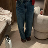 優(yōu)衣庫常規款女裝男裝寬松廓形牛仔褲/彎刀鐮刀褲子479000 482280 482280/67海藍色 22 /150/56A 曬單實(shí)拍圖