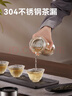 京東京造雙層加厚玻璃杯 無(wú)鉛高硼硅帶茶隔水杯304茶隔泡茶杯男士360mL 曬單實(shí)拍圖