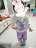 G.duck童裝女童春裝套裝兒童衣服小童春秋新款卡通兔子兩件套女孩運動(dòng)裝 粉色亮片耳朵-春秋款 80 尺碼7-11月(建議寶寶75-85cm) 曬單實(shí)拍圖