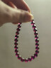 石玥珠寶收藏級5.5-6mm巴西紫牙烏石榴石手鏈轉運珠天然手串男女士款禮物 曬單實(shí)拍圖