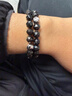 AWNL北歐M隕石情侶手鏈努米特石疊戴手串時(shí)尚飾品送男友生日禮物 男款 【免費禮盒】L碼 推薦16.5-18CM 曬單實(shí)拍圖