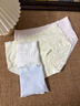 貓人女士?jì)妊澟醒倥兠?00%棉抑菌底襠花紗三角褲短褲2026年新款 曬單實(shí)拍圖