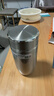 希諾（heenoor）保溫杯男士高檔車(chē)載水杯便攜帶濾網(wǎng)泡茶杯子X(jué)N-3306本色 400mL 曬單實(shí)拍圖