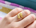 周生生 黃金戒指愛(ài)情密語(yǔ)羽毛足金戒丘比特之羽89738R計價(jià) 11圈 - 3.45克(含工費200元) 曬單實(shí)拍圖
