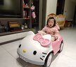 KT貓hellokitty兒童四輪電動(dòng)車(chē)可坐人遙控寶寶粉色卡通童車(chē)玩具車(chē) 櫻花粉KT貓-12V7A加大電瓶+烤漆車(chē)身+燈光+EVA軟輪 早教音樂(lè )+緩啟平穩+雙驅+搖擺 曬單實(shí)拍圖