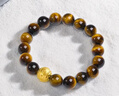 周六福  黃金手鏈男款硬金六字真言木變石虎眼石手串 定價(jià) 1.06g 曬單實(shí)拍圖
