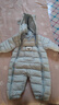 G.duck小黃鴨新生嬰幼兒秋冬季羽絨棉服男女寶寶加厚保暖外出連體服抱衣 藍色 70(建議0-4個(gè)月) 曬單實(shí)拍圖