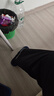 Homlean休閑褲男純棉直筒秋冬季寬松闊腿褲子男潮流百搭男款HZ27黑色XL 曬單實(shí)拍圖