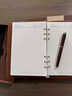 白校長(cháng)a5三折疊活頁(yè)本高顏值商務(wù)辦公多功能皮面筆記本禮盒套裝本子會(huì )議記錄本可拆卸外殼橫線(xiàn)內芯記事本 A5-棕色-甄選禮盒 曬單實(shí)拍圖