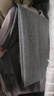 MUJI 羊毛編織 能護膝的大號披肩 圍巾圍脖冬季保暖 中灰色 60×180cm 曬單實(shí)拍圖