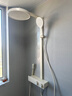 漢斯格雅（Hansgrohe）德國淋浴花灑全套增壓浴室套裝恒溫明裝浴室槍灰色智能數顯大置物 奶白冷熱旗艦款升級兒童手噴 免費安裝拆舊下單贈送魔術(shù)拖把 曬單實(shí)拍圖