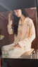 都市麗人100%純棉睡衣女士家居服套裝秋季可愛(ài)舒適慵懶風(fēng)可外穿 米色 L 曬單實(shí)拍圖