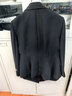 藍地（LANDI）黑色撞色領(lǐng)收腰西服上年秋季新款西裝外套 黑色 L 曬單實(shí)拍圖