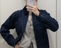 優(yōu)衣庫女裝休閑拉鏈短茄克/外套巴恩風(fēng)翻領(lǐng)時(shí)尚夾克479208 69 藏青色(深牛仔色) M /160/84A 曬單實(shí)拍圖