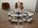 九樓閣 景德鎮青花高溫陶瓷仿古白酒酒壺酒杯酒具套裝高腳杯酒具1壺10杯 好山好水 泡沫安全包裝--不含托盤(pán) 曬單實(shí)拍圖