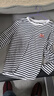 回力長(cháng)袖t恤女2026新款春紅色條紋純棉寬松內搭打底美式復古女生上衣 曬單實(shí)拍圖