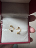 顧豪水貝珠寶展廳足金999S形耳環(huán)黃金星星耳飾品圓珠養耳洞螺旋彎鉤 足金星星耳釘一對 約1.5-1.6g 曬單實(shí)拍圖
