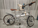 Jeep吉普折疊自行車(chē)男女超輕便攜城市折疊車(chē)輕快騎行星芒銀20英寸7速 曬單實(shí)拍圖