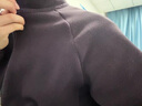 雪中飛新款男女同款搖粒絨外套秋裝上衣長(cháng)袖內膽薄外套秋衣休閑裝 暗青紫|6150 L /170/92A 曬單實(shí)拍圖