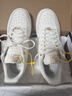 耐克NIKE女空軍一號AF1 新年禮物 運動(dòng)鞋FV3654-111帆白38.5 曬單實(shí)拍圖