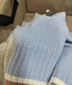 香影【羊毛衫】藍色針織衫女2025秋冬新款圓領(lǐng)正肩套頭毛衣上衣 藍色 L 165/88A/110-125斤 曬單實(shí)拍圖