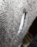 鄂爾多斯1980秋冬純羊絨圓領(lǐng)基礎休閑羊絨衫 雅灰-25 2XL 185/104A 曬單實(shí)拍圖