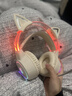 ONIKUMA電腦耳機頭戴式有線(xiàn)電競游戲耳機帶麥克風(fēng)貓耳朵男女生主播吃雞降噪耳麥發(fā)光臺式機筆記本通用耳機 【USB/Type-c兩用】米色貓耳版 曬單實(shí)拍圖