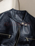 絲柏舍機車(chē)服短款皮衣外套女2025秋裝新款小個(gè)子立領(lǐng)長(cháng)袖上衣 曬單實(shí)拍圖