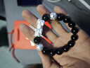 臻匯銀999足銀黑曜石貔貅手串男士招財轉運手鏈生日禮物送男友老公 曬單實(shí)拍圖