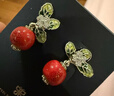 She's茜子意境東方國風(fēng)新中式山楂果耳環(huán)925銀針耳釘生日禮物 曬單實(shí)拍圖
