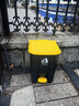 宜之選腳踏式垃圾桶50L大號加厚黃色帶蓋餐廳學(xué)校戶(hù)外商用腳踩垃圾箱 曬單實(shí)拍圖