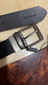 佐丹奴皮帶男裝商務(wù)休閑拉絲鋼扣腰帶男士雙面黑色皮帶01136023 曬單實(shí)拍圖