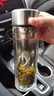 富光玻璃杯雙層 帶茶隔大容量隔熱茶杯高檔商務(wù)泡茶車(chē)載水杯透明杯子 曬單實(shí)拍圖