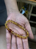 普陀山黃水晶金發(fā)晶招財轉運福牌男女款情侶原創(chuàng  )設計手鏈送人禮物 曬單實(shí)拍圖