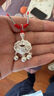 周大生足銀如意福鈴寶寶吊墜長(cháng)命鎖帶編繩寶寶嬰兒滿(mǎn)月周歲見(jiàn)面禮 曬單實(shí)拍圖