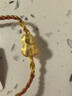 FUSSEM足金拉絲葫蘆黃金手鏈福祿轉運珠純金編織紅手繩男士手串禮物女款 足金拉絲葫蘆【紅金編織手繩】約1g 曬單實(shí)拍圖