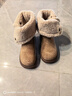卓詩(shī)尼加絨雪地靴女皮毛一體2026新款冬季厚底短靴保暖棉鞋毛毛靴 卡其色 跟高3.5cm+筒高20.5cm 36 曬單實(shí)拍圖