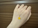 周六福  黃金項鏈女款足金玫瑰物語(yǔ)鏈墜 計價(jià) 4.78g 曬單實(shí)拍圖