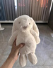 Jellycat【情人節禮物】專(zhuān)柜代購害羞米色白色邦尼兔毛絨玩具安撫公仔兒童 乳白色邦尼兔 36cm 曬單實(shí)拍圖