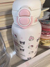 三麗鷗（SANRIO）凱蒂貓HelloKitty雙飲保溫杯316不銹鋼帶吸管辦公女新年禮物500ml 曬單實(shí)拍圖