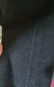 百圖betu女裝冬季新款毛呢外套翻領(lǐng)雙面呢100%綿羊毛大衣2411T25 黑色 XS 曬單實(shí)拍圖