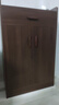 茶水柜餐邊柜子儲物柜客廳靠墻一體家用置物柜商用備餐柜茶柜 【甄選高復合板】60cm深胡桃色 曬單實(shí)拍圖