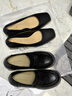 ZHR則則高跟鞋女樂(lè )福鞋2026新款女鞋套腳單鞋女制服JK皮鞋女MU19黑色38 曬單實(shí)拍圖