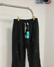 頭號青年休閑褲男春秋季潮牌扎染顯瘦闊腿褲加大碼直筒長(cháng)褲子男款 黑 5XL 曬單實(shí)拍圖